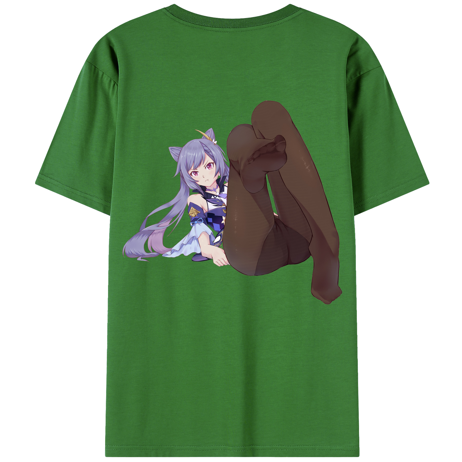 げんし神 刻晴 こくせい genshin Kokusei レディース半袖Tシャツ(バックプリント)
